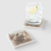 Beer marmeren Onderzetter (Zijkant)