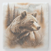 Beer marmeren Onderzetter (Voorkant)