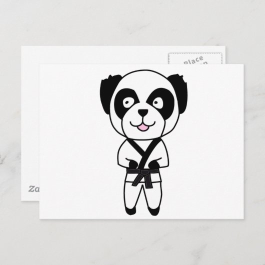 Beer Martial Arts Panda Briefkaart (Voorkant / Achterkant)