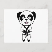 Beer Martial Arts Panda Briefkaart (Voorkant)