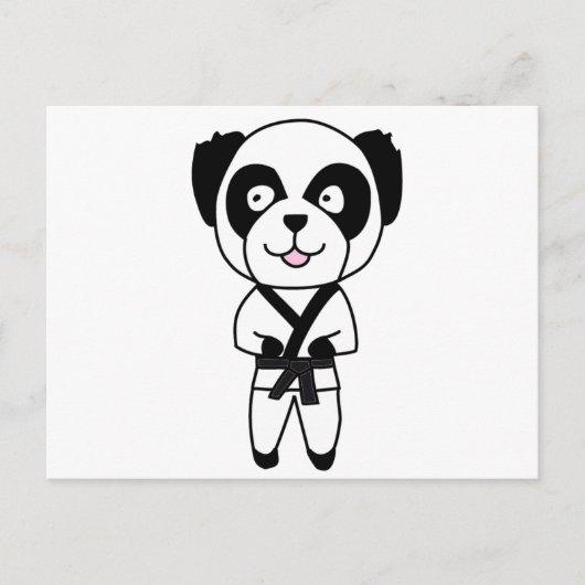 Beer Martial Arts Panda Briefkaart (Voorkant)