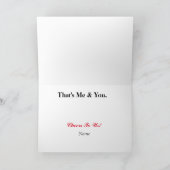 Beer & Martini-kaart voor paren Kaart (Binnen)