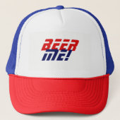 BEER ME! BASEBALL HAT TRUCKER PET (Voorkant)