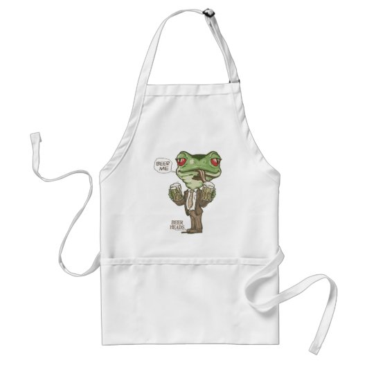 Beer me Beer Frog van Mudge Studios Standaard Schort (Voorkant)
