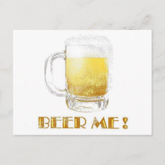 Beer me! briefkaart