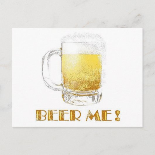Beer me! briefkaart (Voorkant)