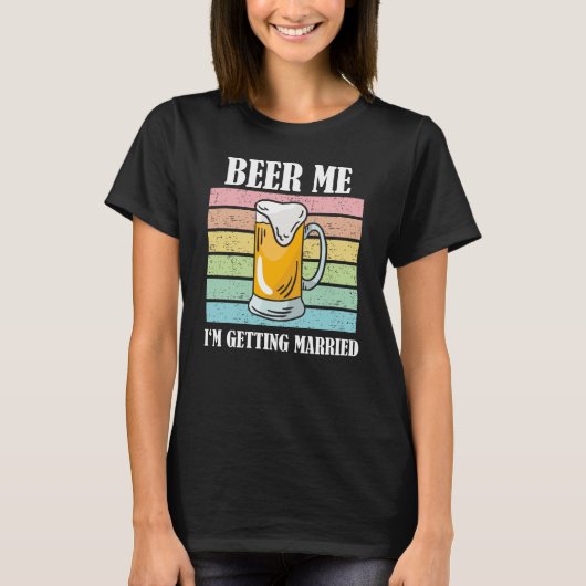 Beer me dat ik een gehuwde padvinder word. t-shirt (Voorkant)