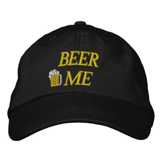 Beer Me geborduurd Pet (Voorkant)