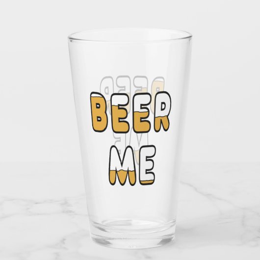 Beer me glas (Voorkant)