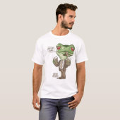 Beer me Green Frog van Mudge Studios T-shirt (Voorkant volledig)