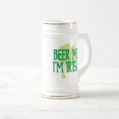 Beer me Ik ben Irish Stein Bierpul (Voorkant rechts)