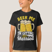Beer Me Ik ga Trouwen Bruidegom Feest Bruid Bach T-shirt (Voorkant)