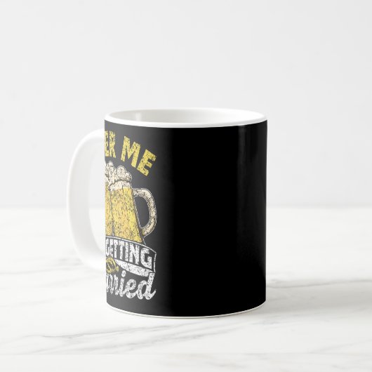 Beer Me I'm Getting Married Party Bruid Bruidegom Koffiemok (Voorkant links)