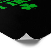 Beer Me I'm Irish Shamrock, Funny St Patricks Day Poster (Hoek)
