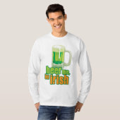Beer me Im Irish T-shirt (Voorkant volledig)