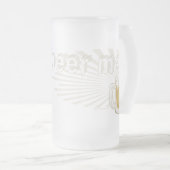 Beer me Pug van Mudge Studios Matglas Bierpul (Voorkant rechts)