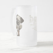 Beer me Pug van Mudge Studios Matglas Bierpul (Voorkant links)