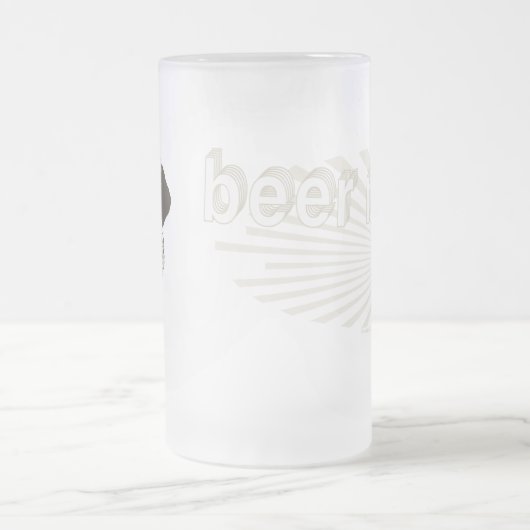 Beer me Pug van Mudge Studios Matglas Bierpul (Center)