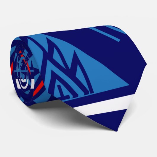 Beer Medicine Blue Stropdas (Opgerold)