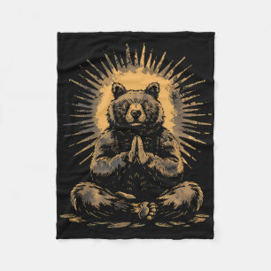 Beer Meditatie Boeddhistische Zen Boeddha Spiritua Fleece Deken