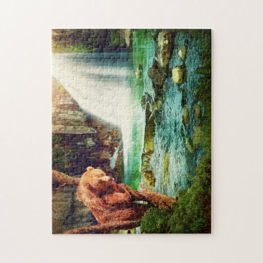 Beer meer legpuzzel (Verticaal)