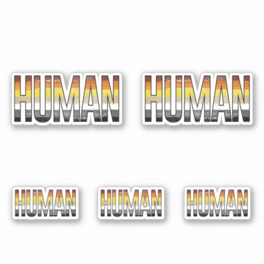 Beer Menselijk Sticker (Voorkant)