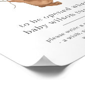 Beer met 3 bruine ballonnen Tijd Capsule Poster (Hoek)