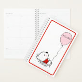 Beer met ballon Leuke Modern Naam Planner (Display)