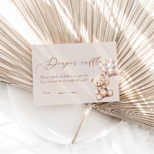 Beer met ballonnen Baby shower luier rafel