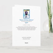 Beer met ballonnen - Kinder kunst voor CHOC Bedankkaart (Achterkant)