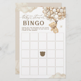 Beer met Ballonnen Neutraal Baby shower Spel