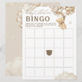 Beer met Ballonnen Neutraal Baby shower Spel Kaart (Voorkant / Achterkant)