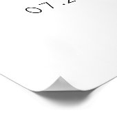 Beer met blauw en Tan Balloons Welkom Poster (Hoek)