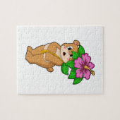 Beer met Bloedvat Hibiscus Legpuzzel (Horizontaal)