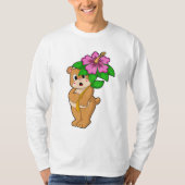 Beer met Bloedvat Hibiscus T-shirt (Voorkant)