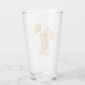 beer met bloem glas (Achterkant)