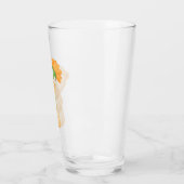beer met bloem glas (Links)