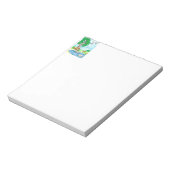 "Beer met bloemen" Notitieblok (Linkerzijde)