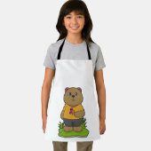 Beer met bloemen schort (Insitu)