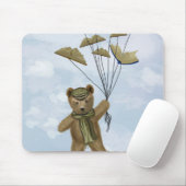 Beer met BoekButterflies 2 Muismat (Met muis)