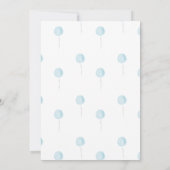 Beer met Boeken Bearly Wait Boy Baby shower Kaart (Achterkant)