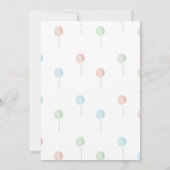 Beer met boeken Bearly Wait Gender Reveal Kaart (Achterkant)