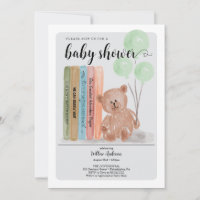 Beer met Boeken Bearly Wait Green Baby shower