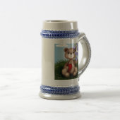 Beer met boeket bloem-30926 bierpul (Voorkant rechts)