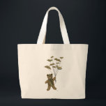 Beer met boekvlinders 3 grote tote bag<br><div class="desc">Entertainment & vrije tijd</div>