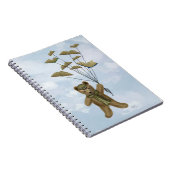 Beer met boekvlinders 3 notitieboek (Rechterzijde)