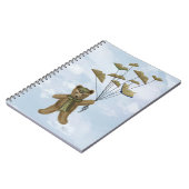 Beer met boekvlinders 3 notitieboek (Linkerzijde)