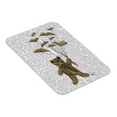 Beer met boekvlinders magneet (Rechterzijde)