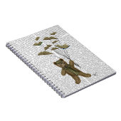 Beer met boekvlinders notitieboek (Rechterzijde)