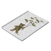 Beer met boekvlinders notitieboek (Linkerzijde)